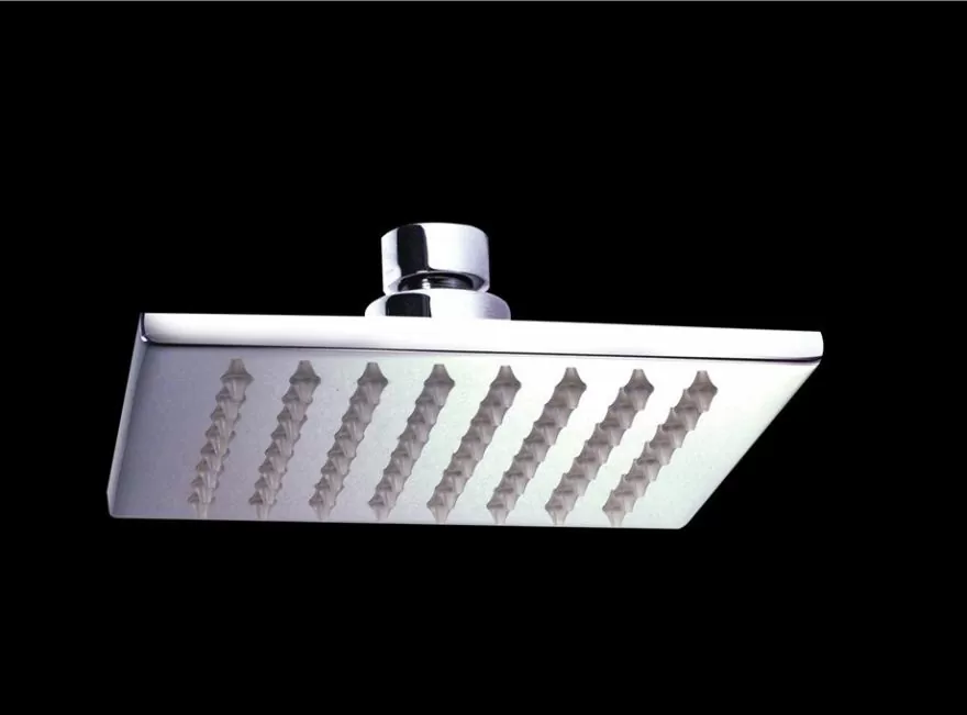 Nickel And Chrome Polished Copper Brass Body Square Waterfall Shower Head